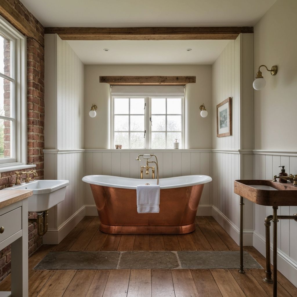 Traditional English country house bathroom