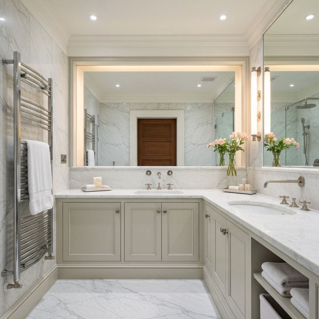 Book-Matched Marble Ensuite